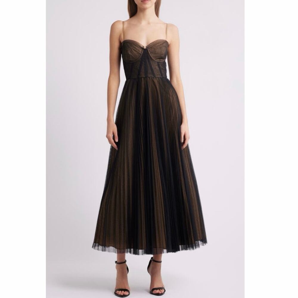 Hutch Corset Pleated Maxi Dress Size 16W
